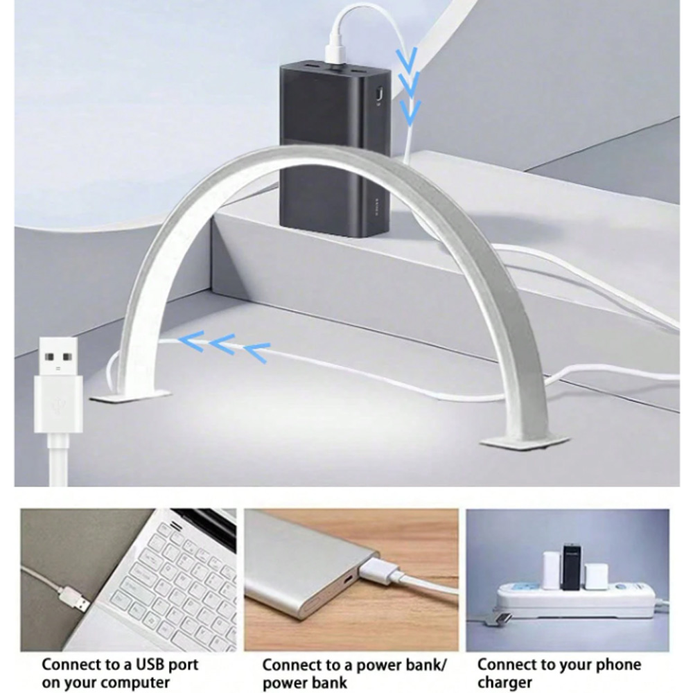 Desk Setup Lamp - Lámpara de uñas LED USB 5V