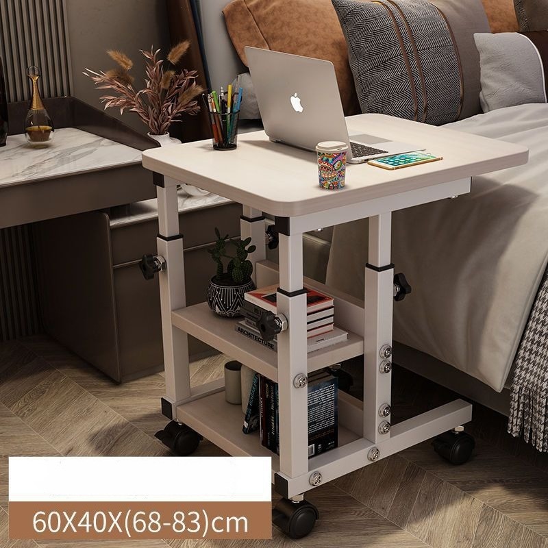 Mesa pequeña móvil, mesita de  - Desk Setup Minimalist reseña y precio
