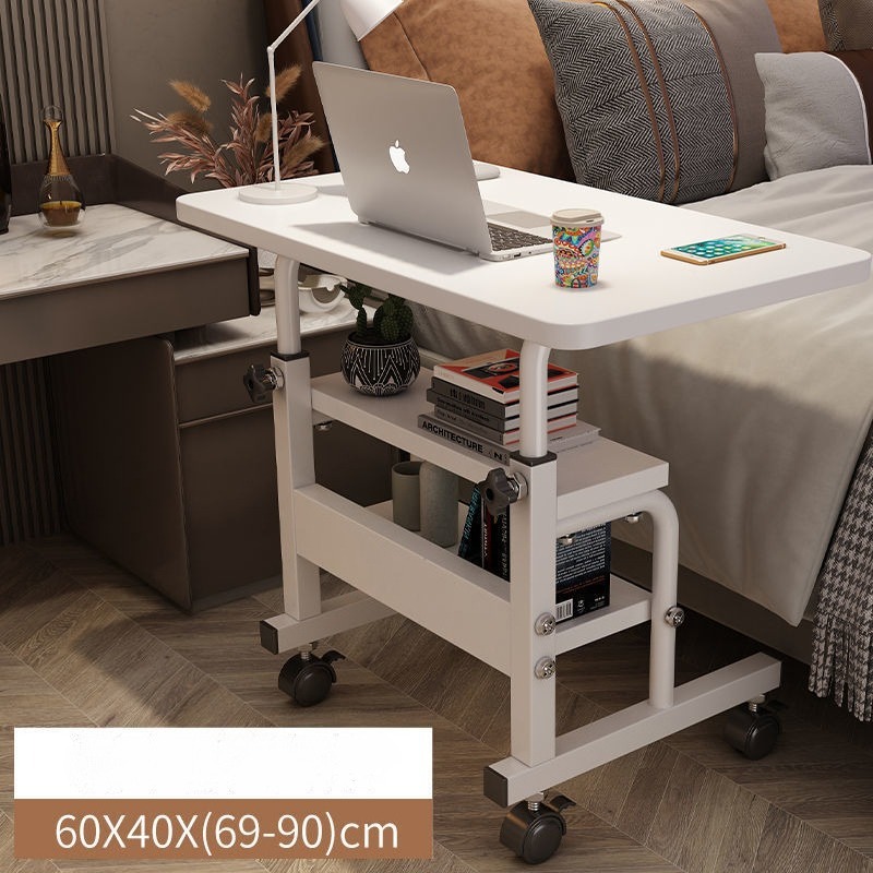 Mesa pequeña móvil, mesita de  - Desk Setup Minimalist reseña y precio