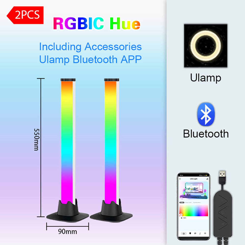 Barra de luces LED RGB con con - Desk Setup With Tv reseña y precio