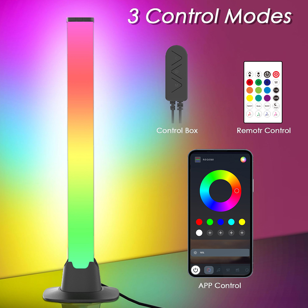 Barra de luces LED RGB con con - Desk Setup With Tv reseña y precio
