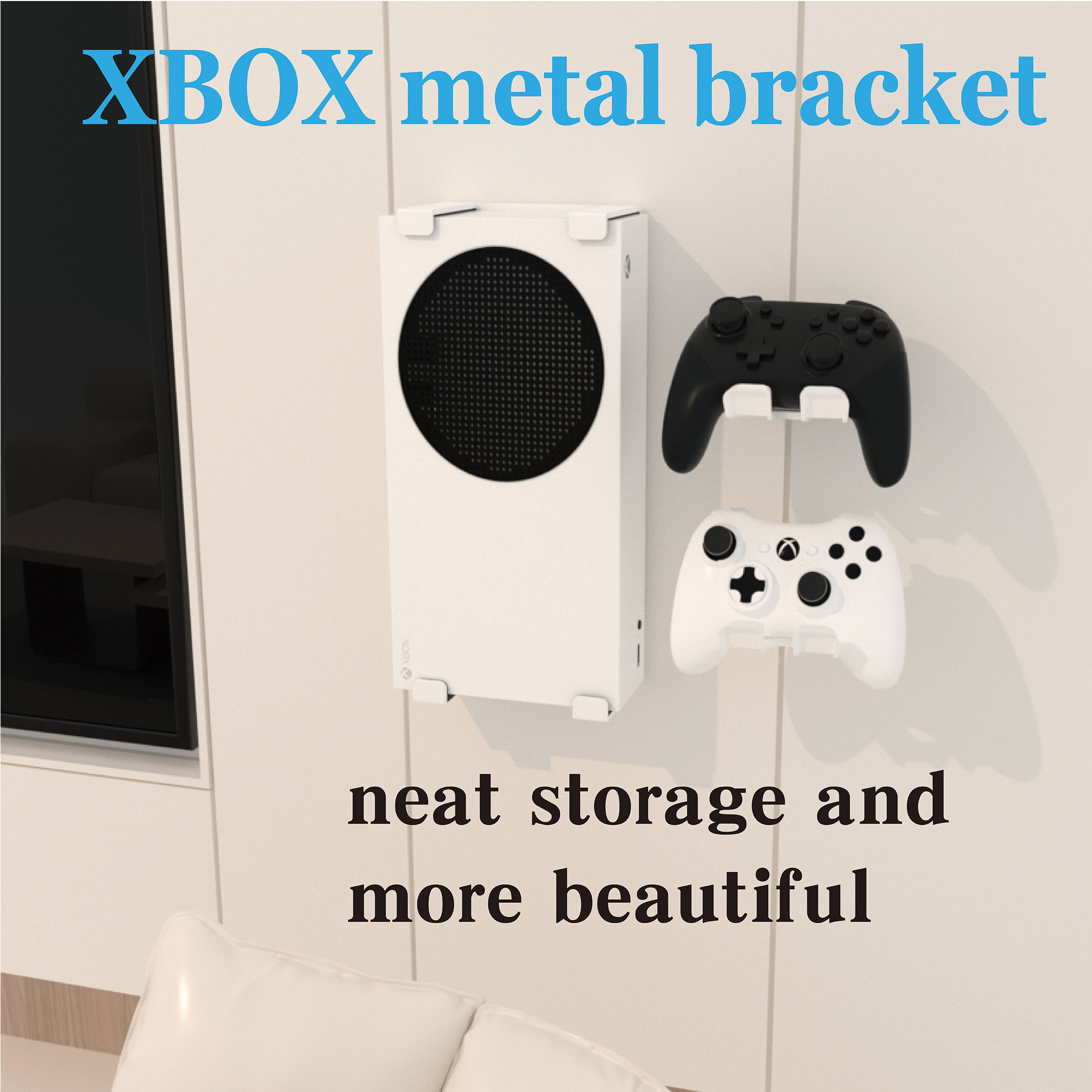 Soporte de pared para Xbox Ser - Desk Setup Xbox reseña y precio