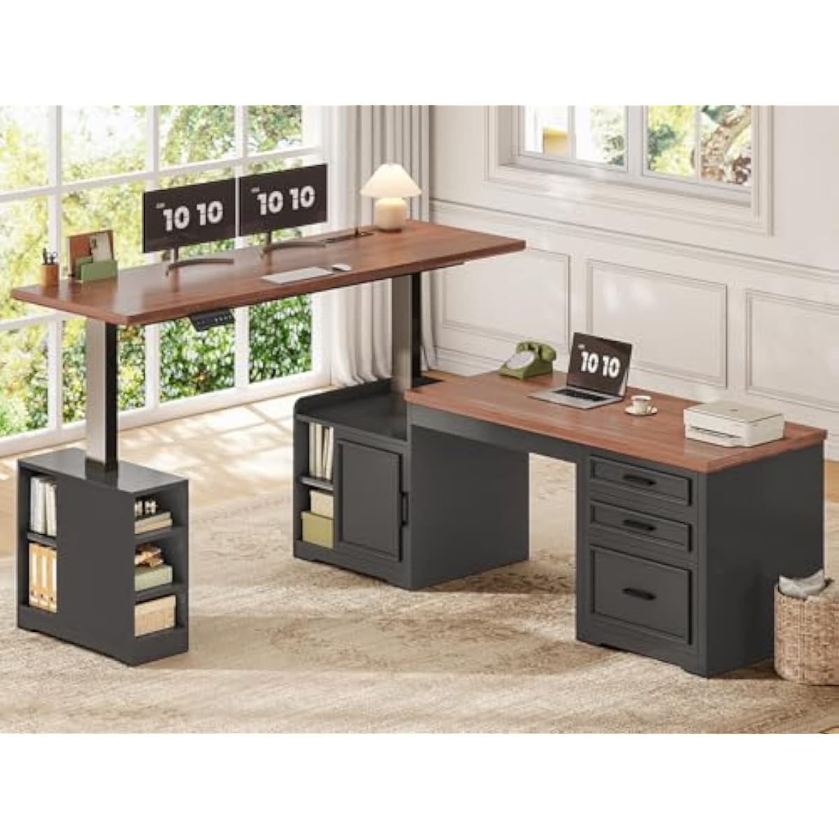 Escritorio eléctrico ajustable - Desk Setup L Shaped reseña y precio