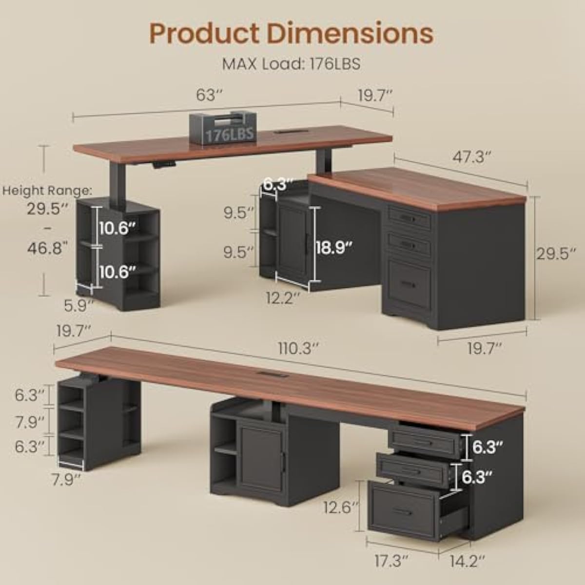 Escritorio eléctrico ajustable - Desk Setup L Shaped reseña y precio